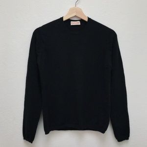 Cuyana 100% Cashmere Crew Sweater in Black